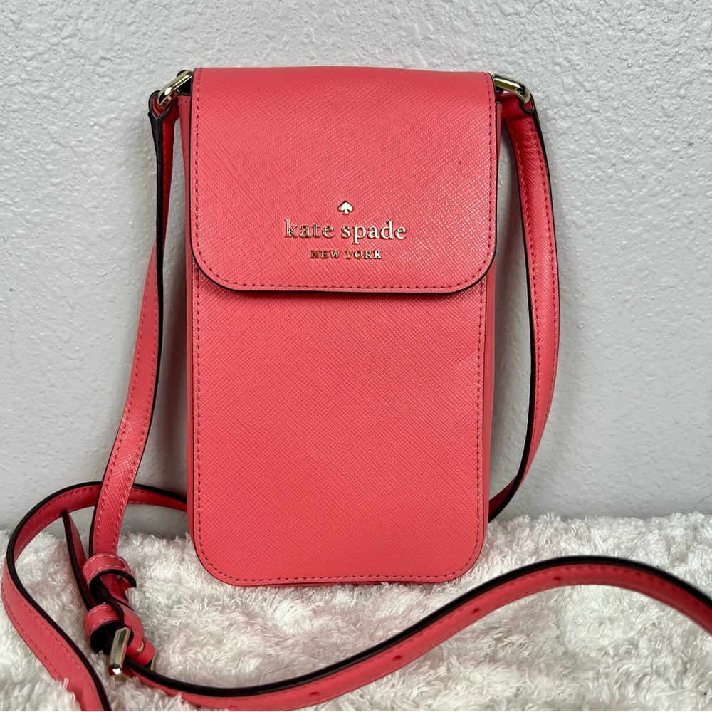 Kate Spade Staci Crossbody Phone Case • Garden Pink